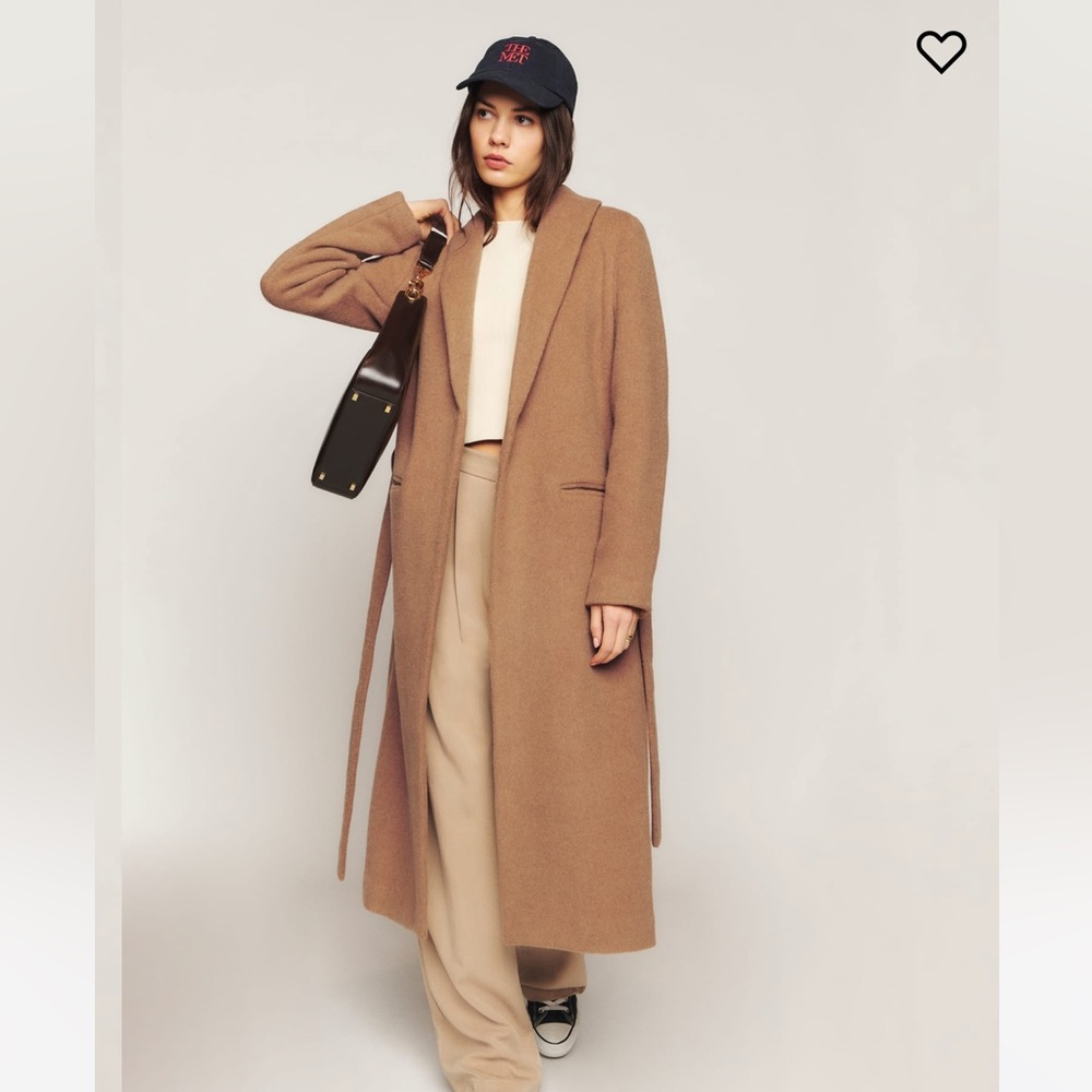 Camel Reformation Belted Coat